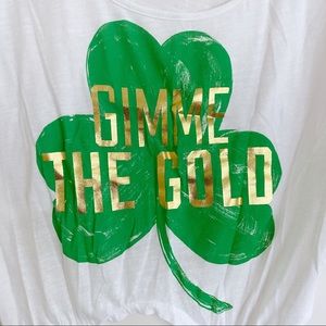 Pink by Victorias Secret “Gimme The Gold” Crop Top